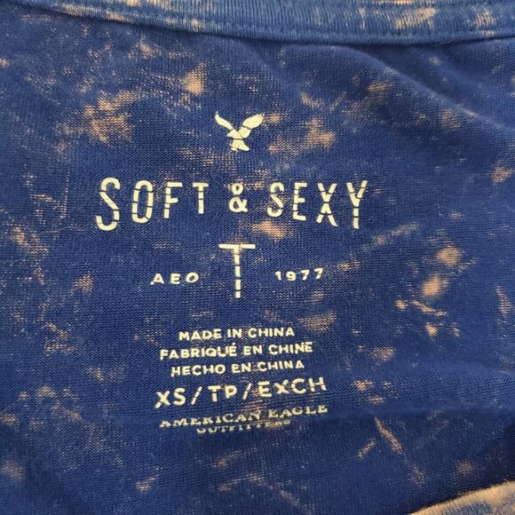 AEO | Soft & Sexy Splatter Bleach Dye Tee - Picture 3 of 4